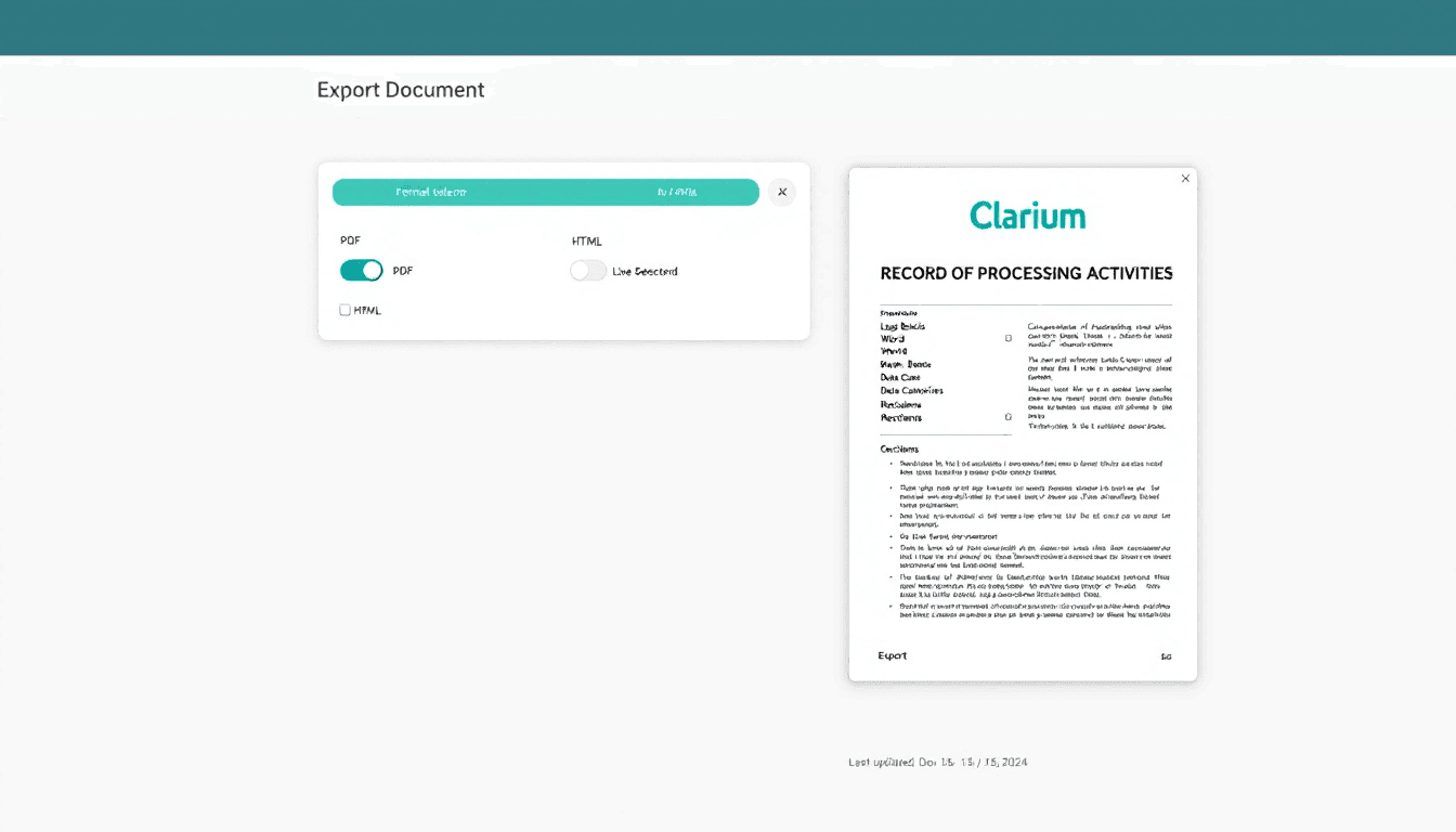GDPR Article 30 audit documentation ready for regulatory inspection